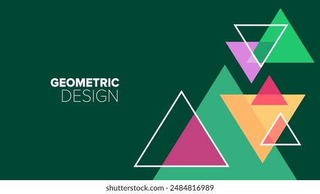 geometric pattern background. abstract geometrical shapes. vector illustration. banner, poster, hd layout, cover, greeting card template design
