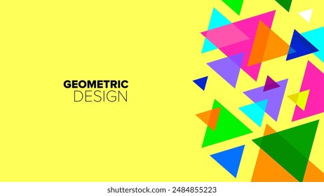 geometric pattern background. abstract geometrical shapes. vector illustration. banner, poster, hd layout, cover, greeting card template design