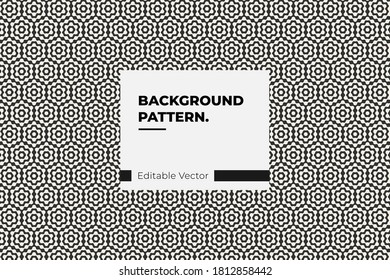 geometric pattern background abstract hexagonal black and white minimal vector