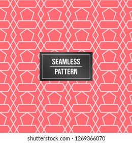 Geometric pattern background. Abstract pattern pink background