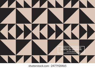 Geometric Pattern | Geometric Background | Abstract Background | Triangles - Brown - Use in Website Design, Packaging, Wall Art, Wallpaper, Poster, Banner, Profile, Brochure, Apparel, Textiles 