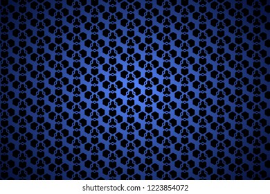 Geometric pattern background. Blue Background