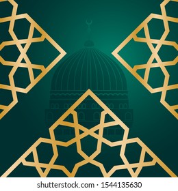 Geometric pattern background with colorful Arabic and Islamic themes. Background vector