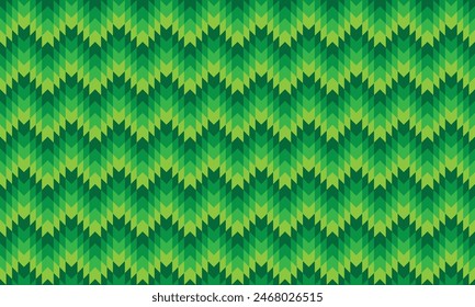 Geometric pattern background with a combination of green colors