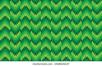 Geometric pattern background with a combination of green colors