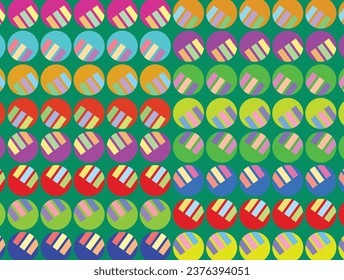 geometric pattern background in full color for background design.
