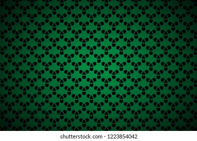 Geometric pattern background. Green Background