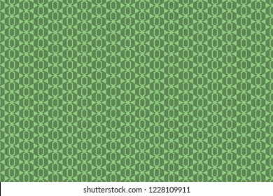 Geometric pattern background. green background