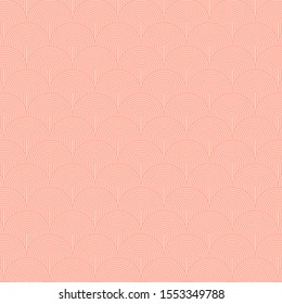 geometric pattern background. japan style. minimal line design natural shell and wave vector