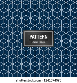 Geometric pattern background. Minimalist and modern blue background