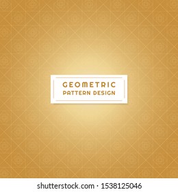 Geometric pattern background modern gold luxury design art style. vector illustration