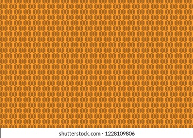 Geometric pattern background. orange background