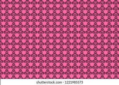 Geometric pattern background. Pink Background