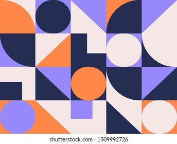 Geometric pattern background with square, geometry round, triangle. Abstract creative color geometric shape. 3d geometry pattern. Futuristic graphic illustration. vector eps 10