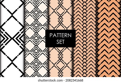 geometric pattern background, vector abstract ,pattern backgrounds set