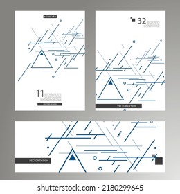 Geometric pattern background. Vector abstract lines and triangles. Creative template design. Modern graphic style