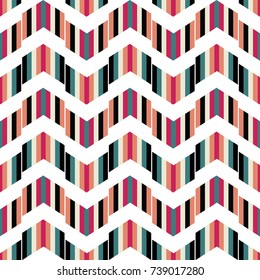 Geometric pattern background. Vector angular colorful pattern. Abstract Triangle pattern. Ethnic collection, aztec stile, tribal art, can be used for wallpaper, cover fills, web page background.