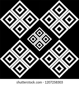 Geometric pattern background vector illustration. black grey white pattern background.