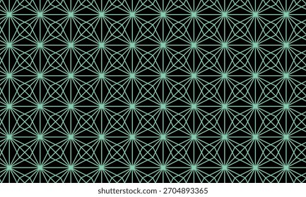 Fondo de patrón geométrico turquesa y negro