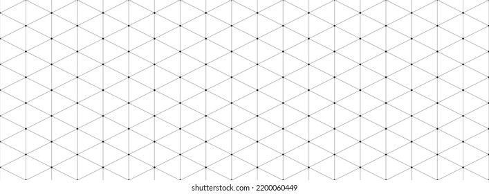 Geometric pattern banner background design vector. Connected lines and dots wallpaper.
