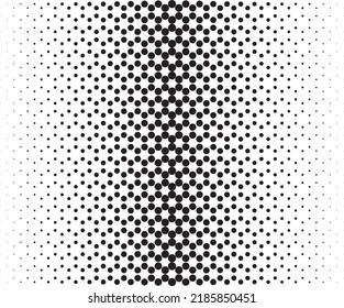 Patrón geométrico basado en círculos sobre un fondo blanco.Sin mar en una dirección.Desvanecimiento promedio a doble cara. El método de transformación radial.