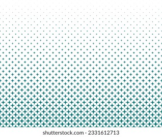Geometric pattern based on stars on a white background.Seamless in one direction.Long fade out. 42 figures in height