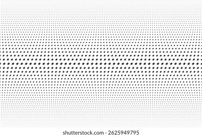 Geometrisch patroon gebaseerd op sterren op een witte achtergrond.Naadloos in één richting. Gemiddelde uitval. 