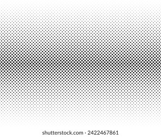 Geometrisches Muster schwarzer CRESTS auf weißem Hintergrund. Nahtlos in eine Richtung. Durchschnittliche Ausblendung