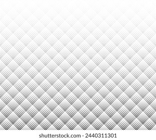 Geometric pattern of black crosses on a white background.Seamless in one direction.Option with an average fade out.Simple scale transformation method.