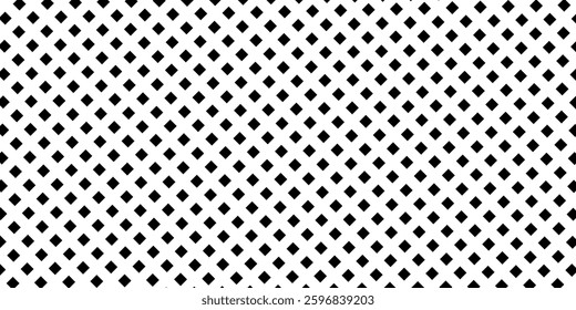 Geometric pattern of black diamonds on a white background.Seamless in one direction.Long fade out.The radial  modern
