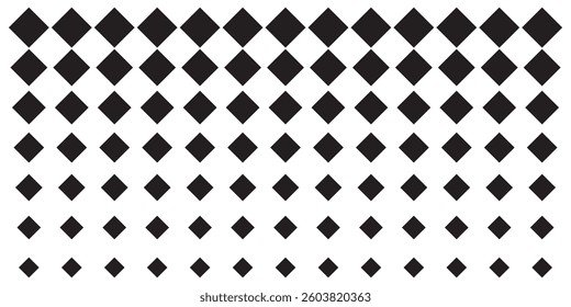 Geometric pattern of black diamonds on a white background. eps 10