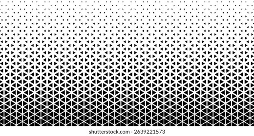 Geometric pattern of black diamonds on a white background.Seamless in one direction.Long fade out.The radial transformation method.