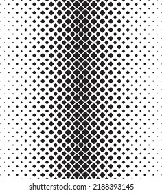 Geometric pattern of black figures on a white background.Seamless in one direction.Option with a average fade out.