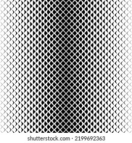 Geometric pattern of black figures on a white background.Seamless in one direction .Option with a SHORT fade out. Ray method.