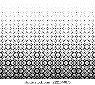 Geometric pattern of black figures on a white background.Option with a LONG fade out.Scale method