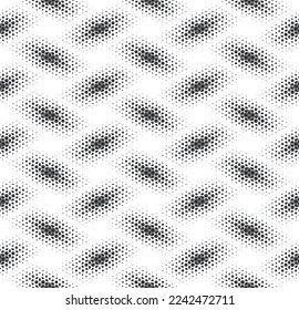 Geometric pattern of black figures on a white background.Arabic ornament.