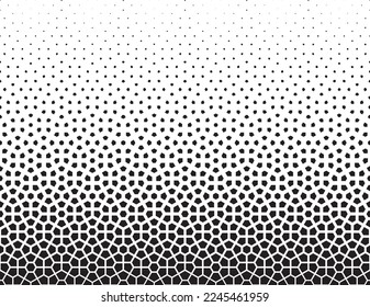 Geometric pattern of black figures on a white background.Arabic ornament.Option with an AVERAGE fade out.SCALE method