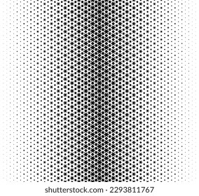 Patrón geométrico de las figuras negras sobre un fondo blanco.Seamless en una dirección.Option con un promedio de desvanecimiento.