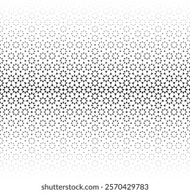 Geometric pattern of black figures on a white background.Seamless in one direction. Option with an Average fade out.The Scale transformation method. Arabic geometric style