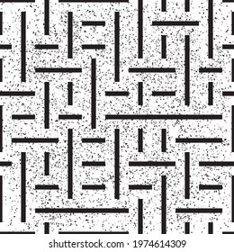 Geometric pattern with black lines 6697. Seamless vector illustration eps 10.