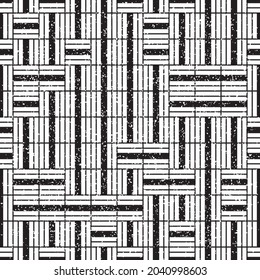 Geometrisches Muster mit schwarzen Linien _2_. Grunge nahtlose Vektorgrafik eps10.