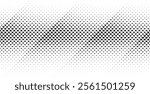 Geometric pattern of black triangles on a white background.Seamless in one direction.Option with an average fade out.The scale transformation method.