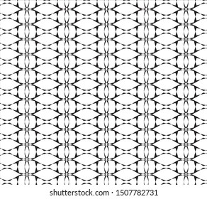 Geometric pattern black and white color for background and wallpaper