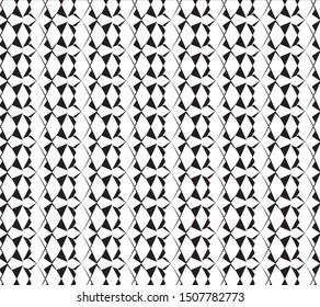 Geometric pattern black and white color for background and wallpaper