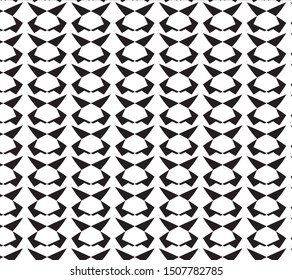 Geometric pattern black and white color for background and wallpaper