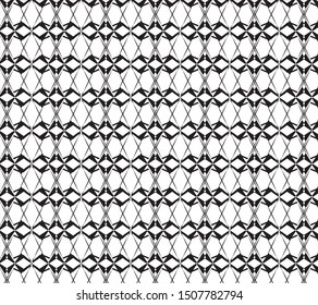 Geometric pattern black and white color for background and wallpaper