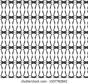 Geometric pattern black and white color for background and wallpaper