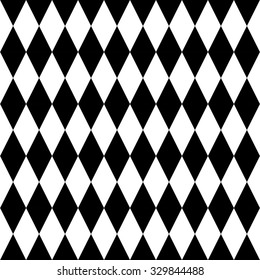 geometric pattern of black and white diamonds