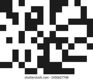 Geometric pattern in black and white. Vector illustration.