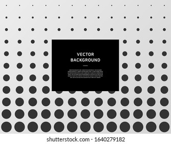 Geometric pattern black and white vector background.